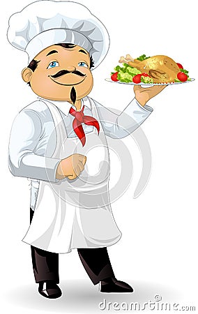 The chief the cook Vector Illustration