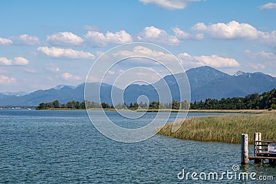 Chiemsee lake in Bavaria Editorial Stock Photo