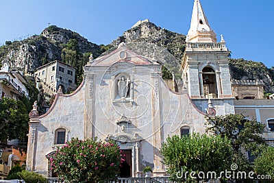 Chiesa di san Giuseppe, Taormina, Italy Stock Photo