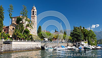 Chiesa di San Lorenzo, Tremezzo, Lake Como, Italy, Europe Stock Photo