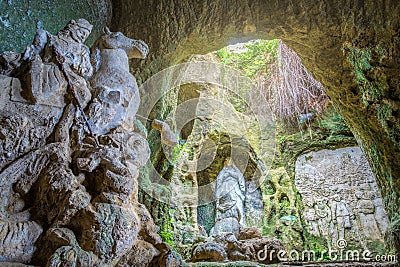 Chiesa di Santa Maria di Piedigrotta, Pizzo, Calabria, Italy Stock Photo