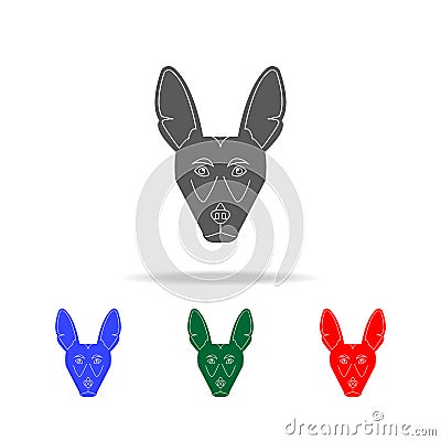 chihuahua face icon. Elements of dogs multi colored icons. Premium quality graphic design icon. Simple icon for websites, web desi Stock Photo