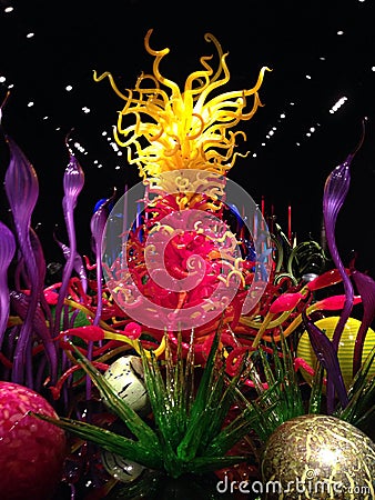 Chihuly Garden and Glass Stock Photo