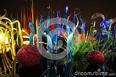 Chihuly garden Editorial Stock Photo