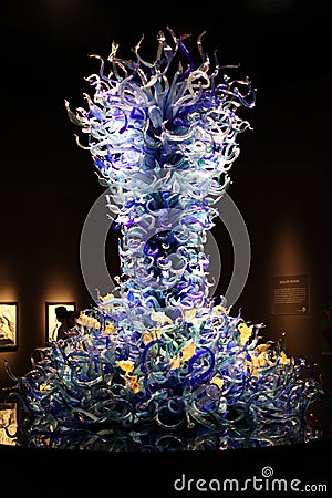 Chihuly Garden and Glass Editorial Stock Photo