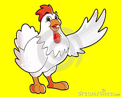 Chiken mascot Vector Illustration