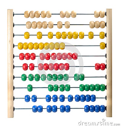 Child Abacus Counting Frame Stock Photo