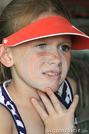 Child afraid Stock Photo