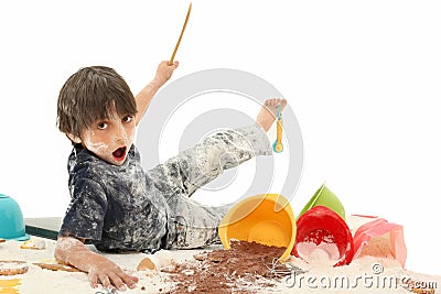 Child Baking Stock Photo