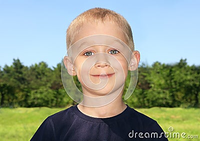 Child Boy Portrait cute Stock Photo