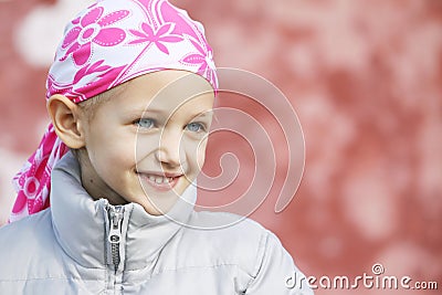 Child with cancer Stock Photo