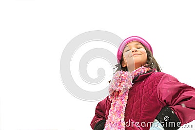 Child with challenging expression Stock Photo