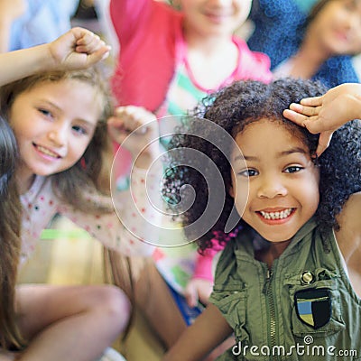 Child Companionship Diversity Ethnicity Unity Concept Stock Photo