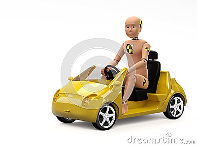 Child Crash Test Dummy Stock Photo