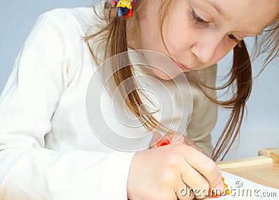 Child drawings Stock Photo