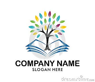 Child education and nursery camp logo design Stock Photo