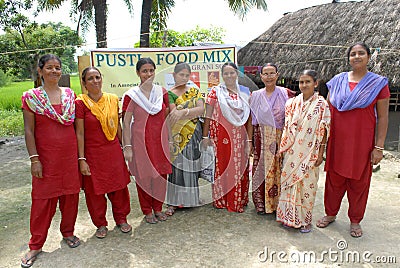 Child Food Worker Editorial Stock Photo