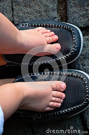 Child foot Stock Photo