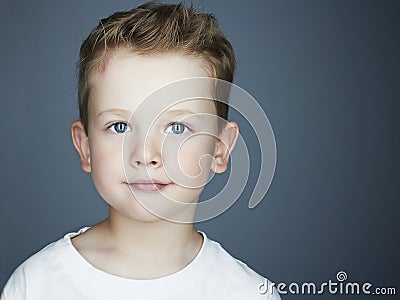 Child. funny little boy. 5 years old Stock Photo