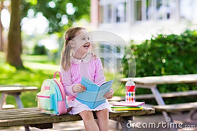 Child going back to school, year start Stock Photo