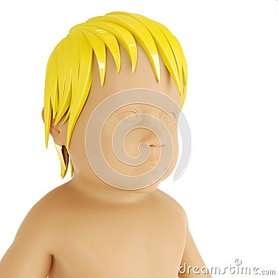 Child with golden hair Stock Photo