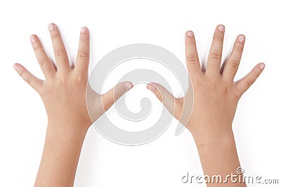 Child hands Stock Photo