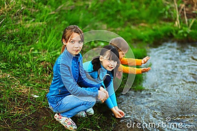 The child happy. Stock Photo