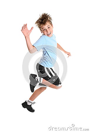 Child hopping Stock Photo