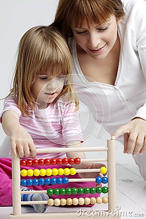 Child learning Stock Photo