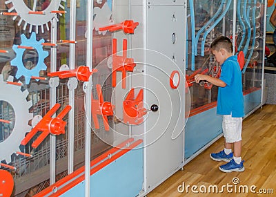 Child learning at the denver children's' museum Editorial Stock Photo