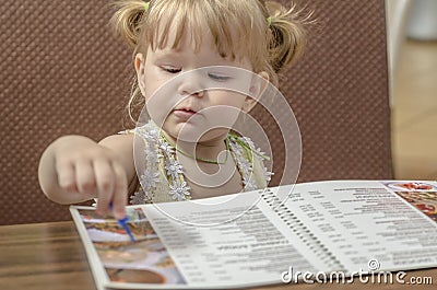 Child menu Stock Photo