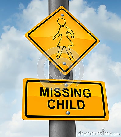 Child Missing Stock Photo