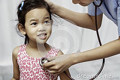 Child and paediatrician Stock Photo