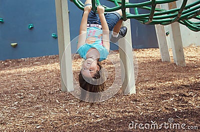 Child at playground Stock Photo