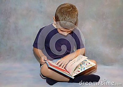 Child Reading Stock Photo