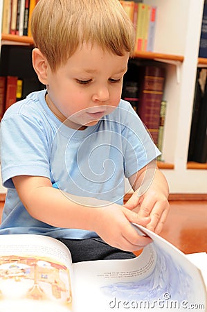 Child reading Stock Photo