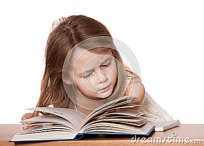 Child reading Stock Photo