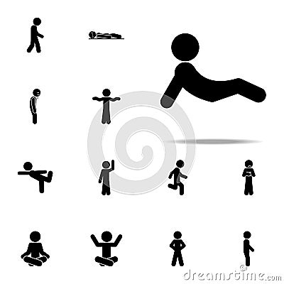 child, resting icon. child icons universal set for web and mobile Stock Photo