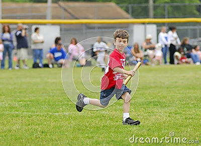 Child Running Stock Photo