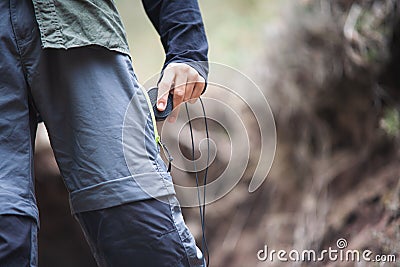 A Child's Compass: Navigating Towards Adventure Stock Photo