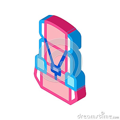 Child Seat Chair isometric icon vector illustration Vector Illustration