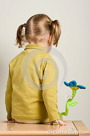 Child sitting Stock Photo