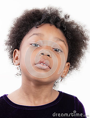 Child With Soft Attitude Stock Photo