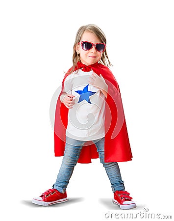 Child super hero Stock Photo