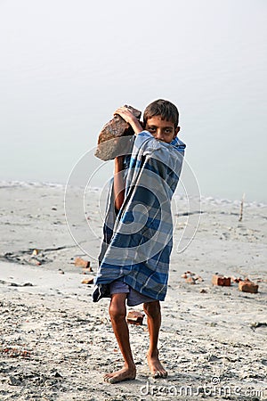 Child workers Editorial Stock Photo