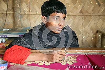 Child workers Editorial Stock Photo