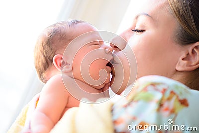 After childbirth newborn baby Stock Photo