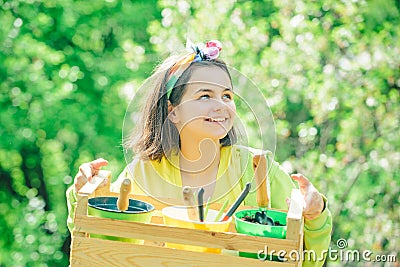 Childcare. The concept of child friendship and kindness. Happy Valentines day. Valentines day card. Stock Photo