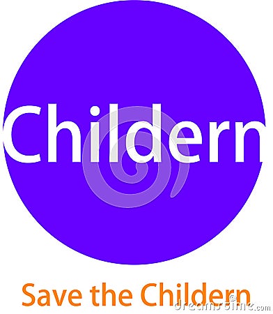 Childern warming logo and desaign Stock Photo