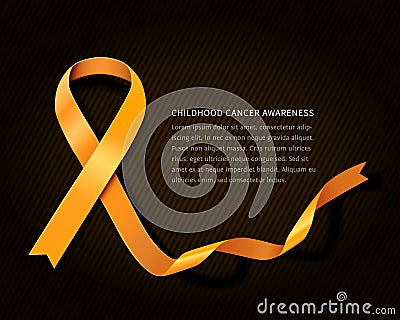 Childhood cancer awareness Vector Illustration